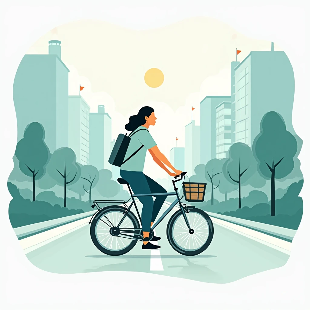 Kurierfahrer auf seiner morgendlichen Route