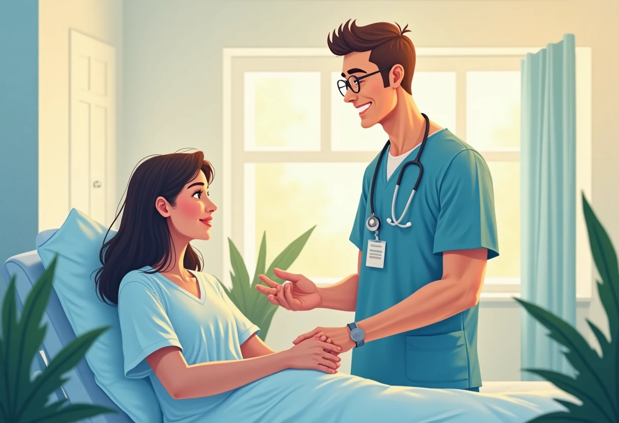 Pflegefachmann in Aktion