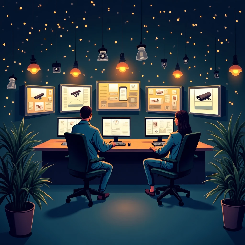 Salle de contrôle de sécurité