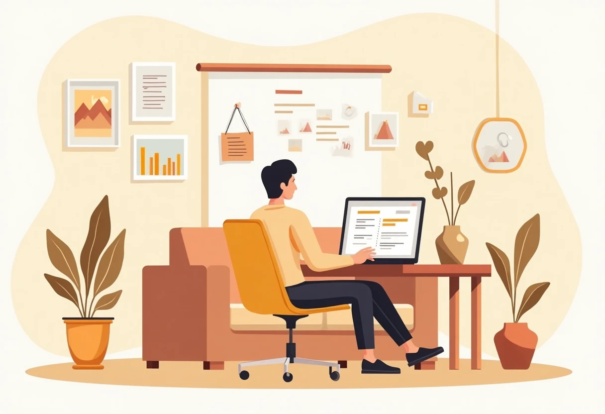 Remote project management work
