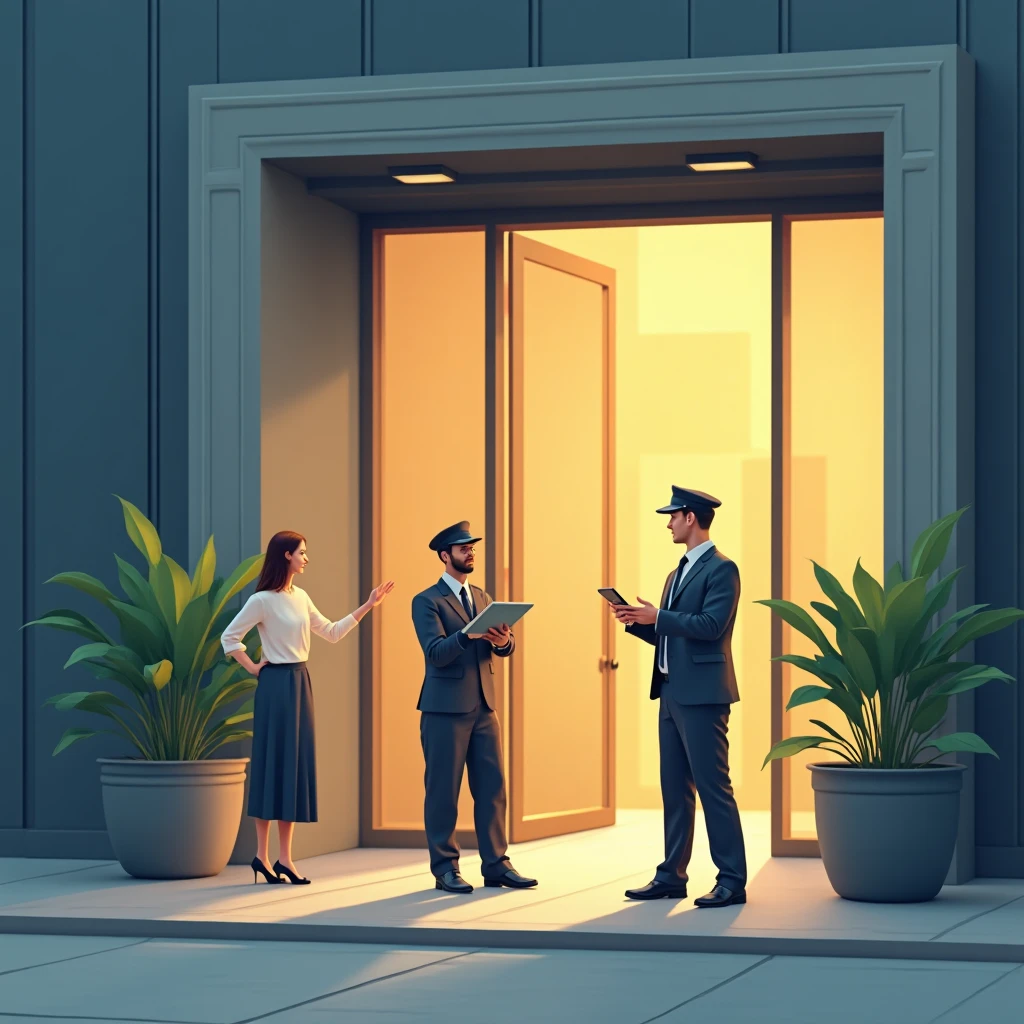 High-paying security job setting